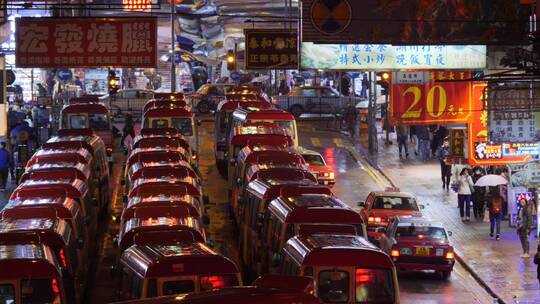 夜晚城市交通拥堵