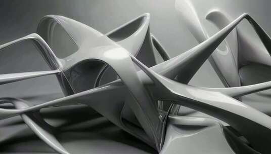 3D渲染抽象几何物体