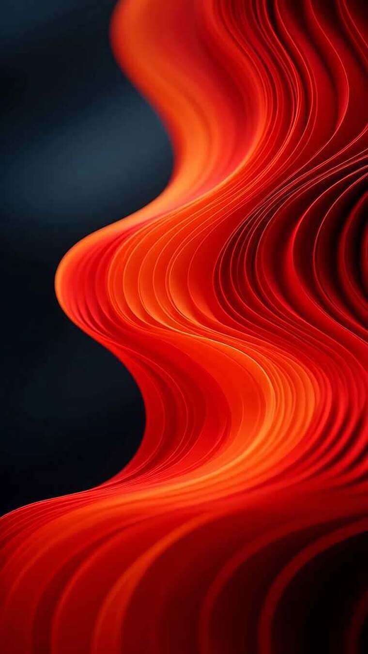 红色抽象波浪背景素材