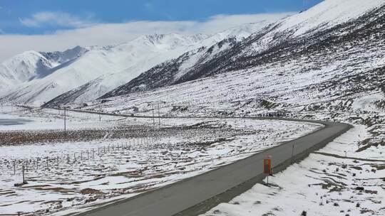 航拍西藏公路视频素材模板下载
