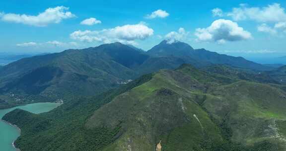 最新航拍香港大屿山海边