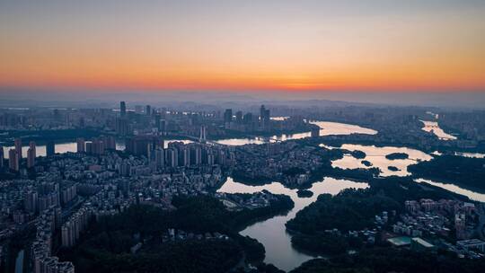 惠州城市大景日出3--4K--420-30P~