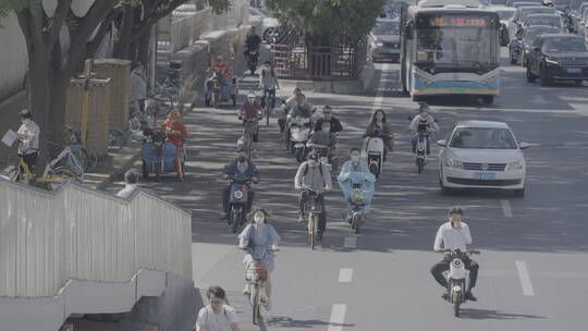 一线都市 北京国贸车流 北京白领通勤