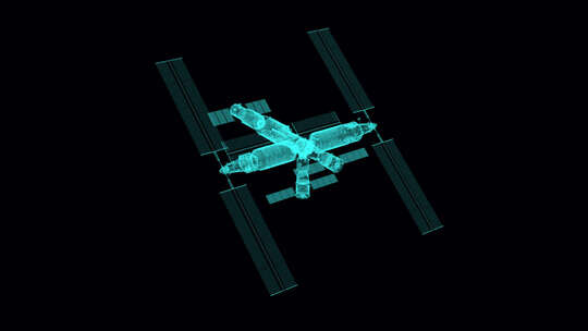 中国空间站全息