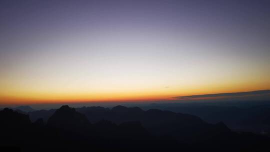 实拍 湖南 张家界 天门山 日落 晚霞