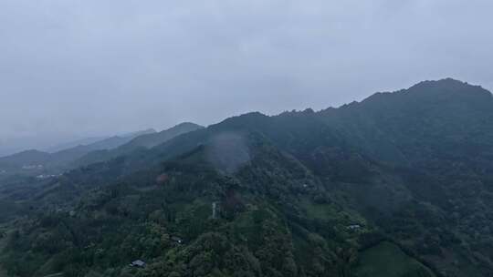 实拍森林 烟雾缭绕 自然云雾山脉视频素材模板下载