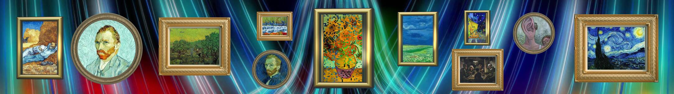 梵高墙画合集 向日葵艺术 油画
