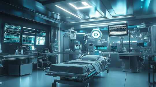 未来感医疗病房场景