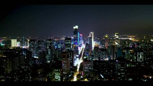 南京夜景航拍延时城市大境宣传片建筑交通 (4)视频素材模板下载
