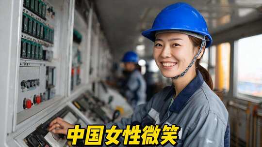 中国女性微笑三八妇女节女性力量