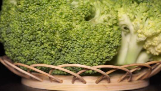 蔬菜健康食材西蓝花视频素材模板下载