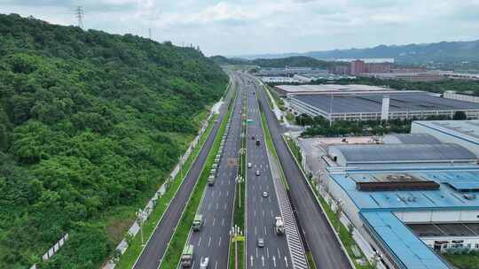 重庆科学大道道路航拍合集