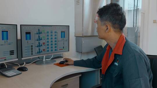 污水处理厂视频污水厂节点监控室视频素材模板下载