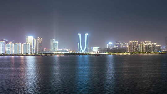 杭州亚运会场馆夜景