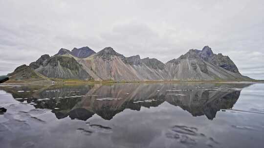 维斯特拉霍恩，山，冰岛，湖