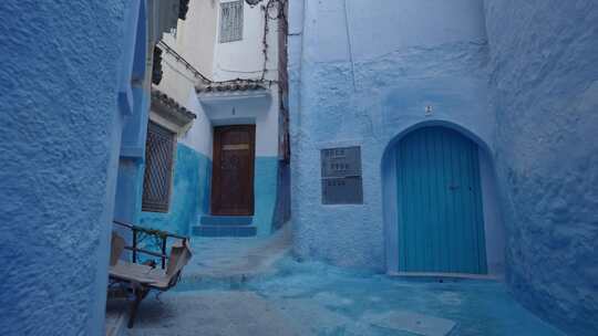 蓝色，独特，盟友，Chefchaouen