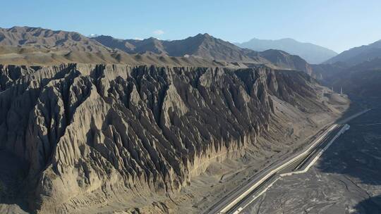 新疆旅行独山子大峡谷风光航拍