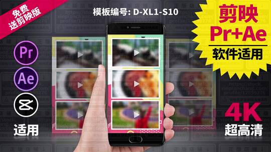 视频包装模板Pr+Ae+抖音剪映 D-XL1-S10