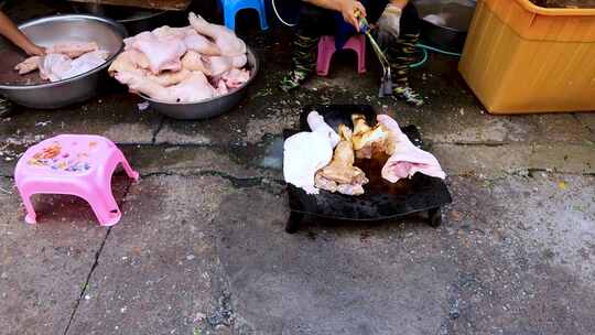 猪脚饭、猪脚加工、烧猪脚