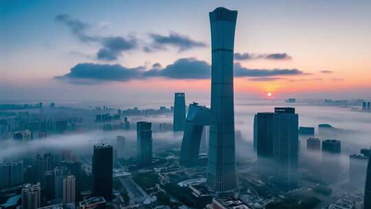 北京市城市地标航拍ai素材原创