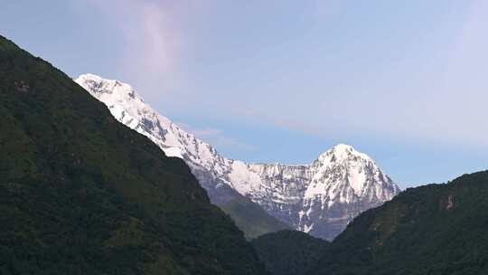 喜马拉雅山脉雪山延时摄影