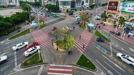 惠州大亚湾交通路口延时视频