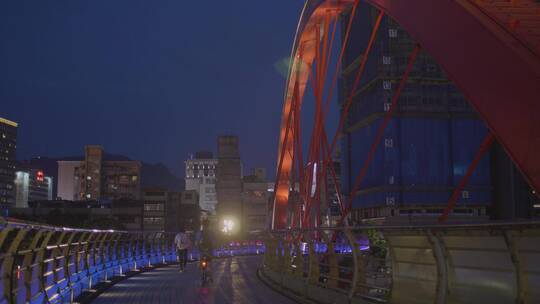 台北彩虹桥夜景