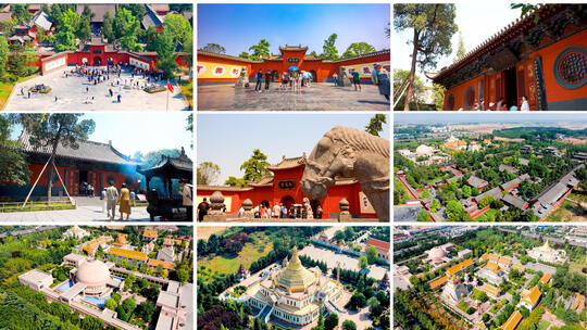 河南洛阳白马寺高清在线视频素材下载