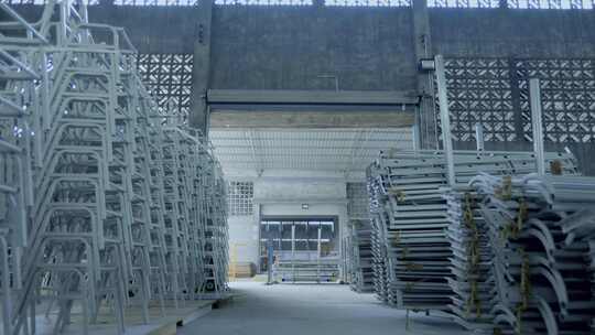 大型铝材仓储 家具配送 仓库 物流中心 叉车