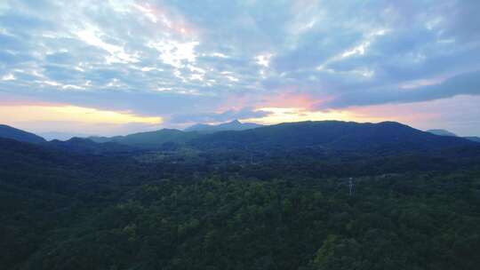 航拍深圳马峦山风光A