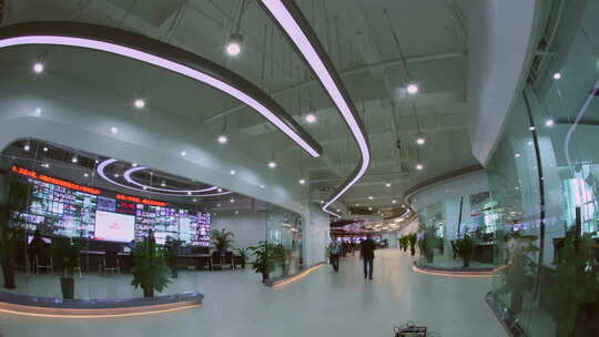 电视台播出监看机房 延时拍摄素材