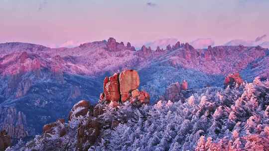 青岛雪景崂山雪景