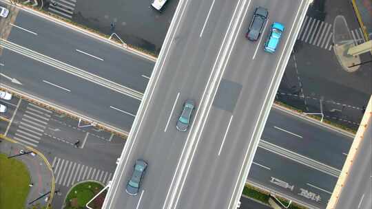 上海市黄浦区鲁班路立交桥车流延时城市风景视频素材模板下载