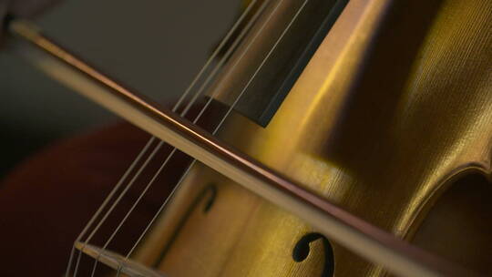 大提琴音乐家演奏大提琴视频素材模板下载