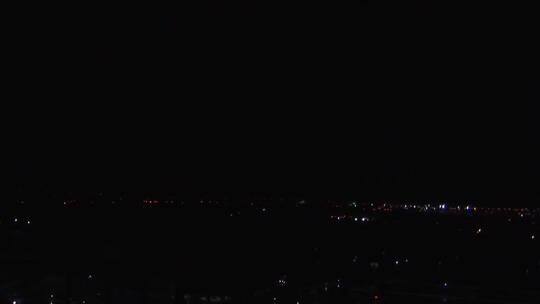 黑夜闪电景观