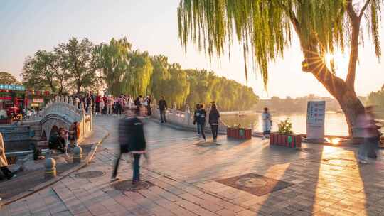 北京旅游景点什刹海风景