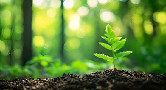 绿色希望的萌芽 植物生长