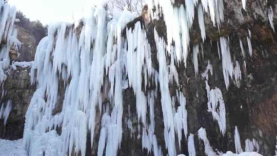 冰瀑 瀑布 沕沕水景区冰瀑 景点