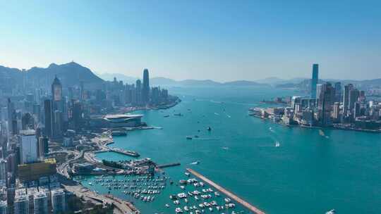 4K航拍香港3视频素材模板下载