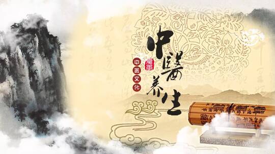 中医水墨中国风冬季宣传展示AE模板