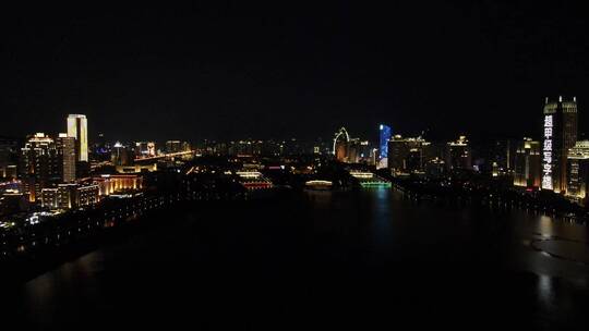 福建 厦门 城市 夜景 航拍