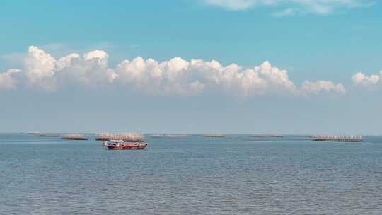 大海沙滩海水海浪俯拍