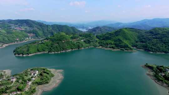 陕西安康瀛湖景区 汉江河流