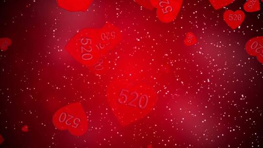 520爱心梦幻背景视频素材模板下载