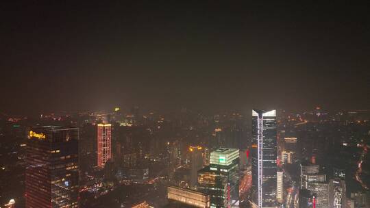 上海城市航拍夜景