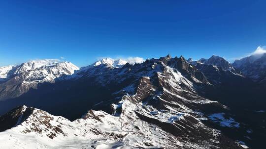 西藏吉隆县雪山航拍