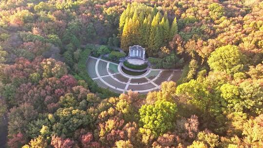 南京秋天 音乐台 中山陵风景区