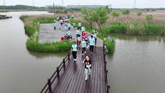 杭州湾湿地公园马拉松