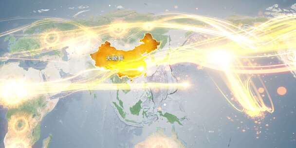 海西州天峻县地图辐射到世界覆盖全球连线 11