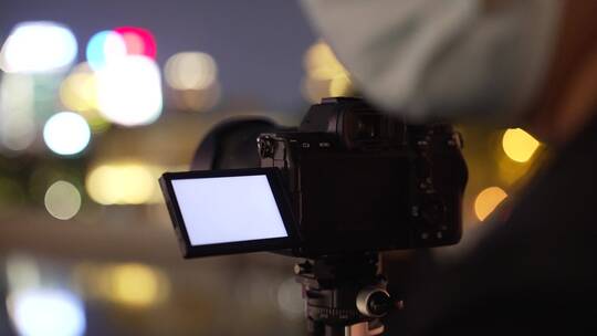 苏州河乍浦路桥摄影师拍照视频素材模板下载